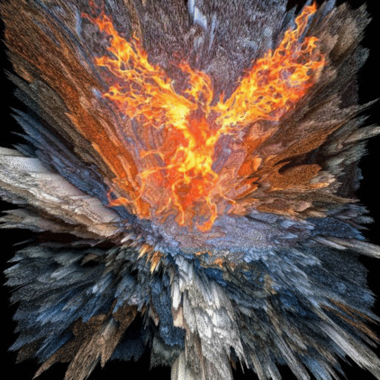 Authentic Digital Art Phoenix Superrare