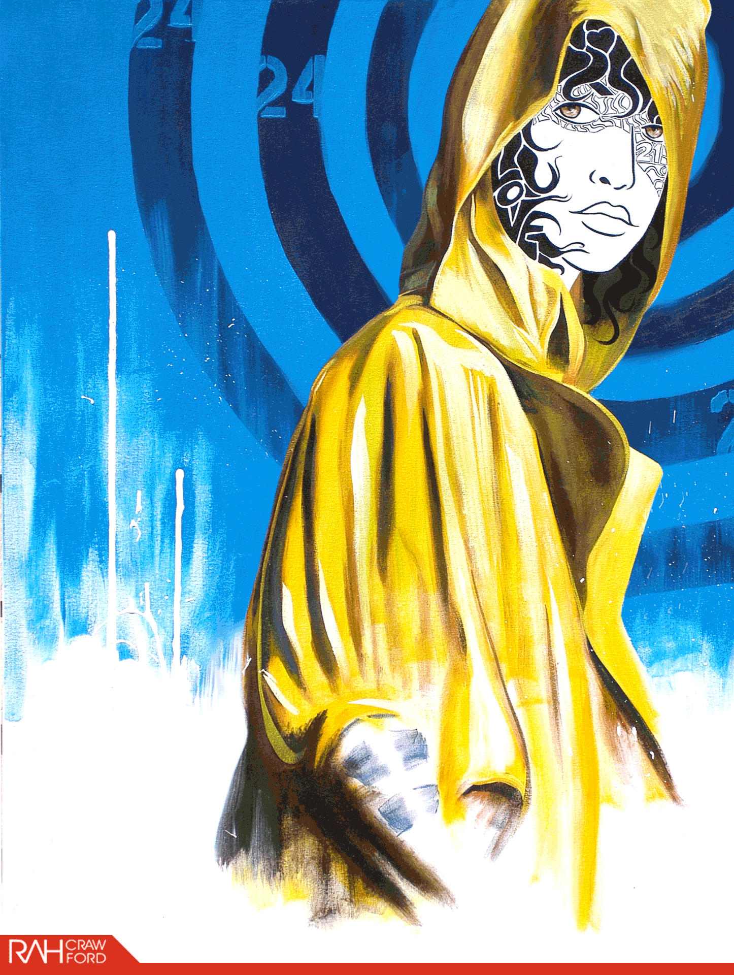 Authentic Digital Art Yellow Raincoat (Crypto) SuperRare