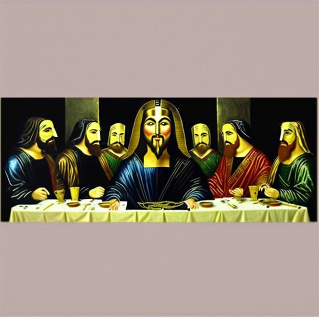 OBLIGATORY LAST SUPPER REMIX.  DINNER FOR KANGZ.