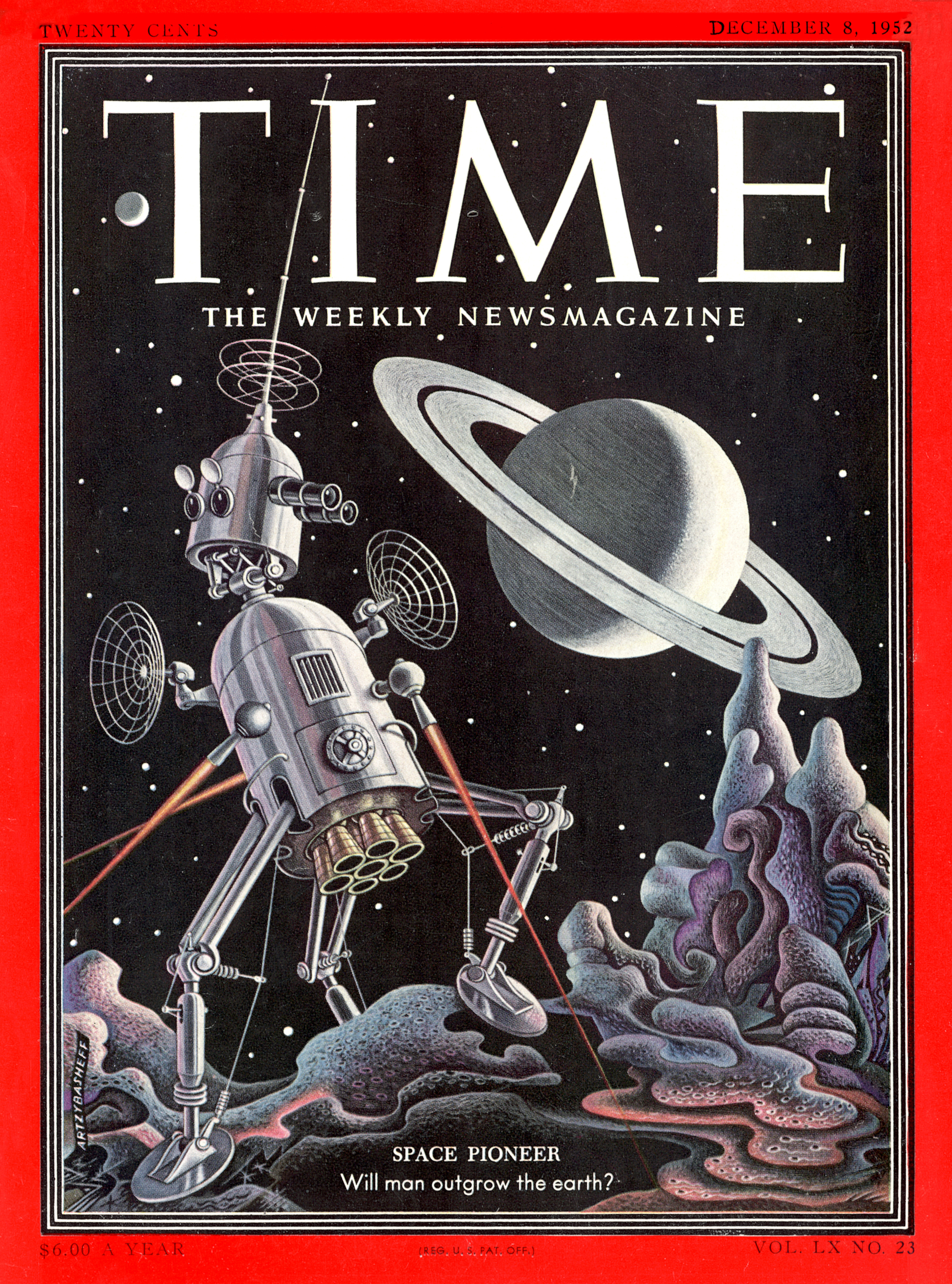 Time - SuperRare Marketplace v2 - TIME Space Pioneer - December 8th, 1952 - NFT # 23058