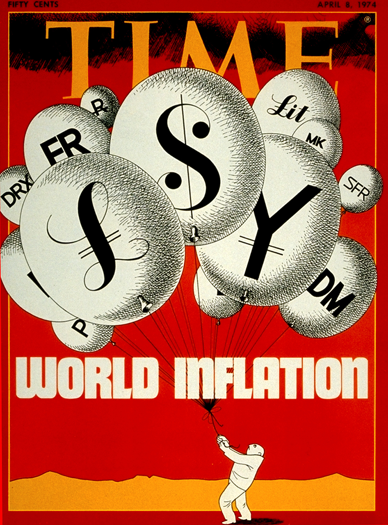 Time - SuperRare Marketplace v2 - TIME "World Inflation" - April 8th, 1974 - NFT # 38662