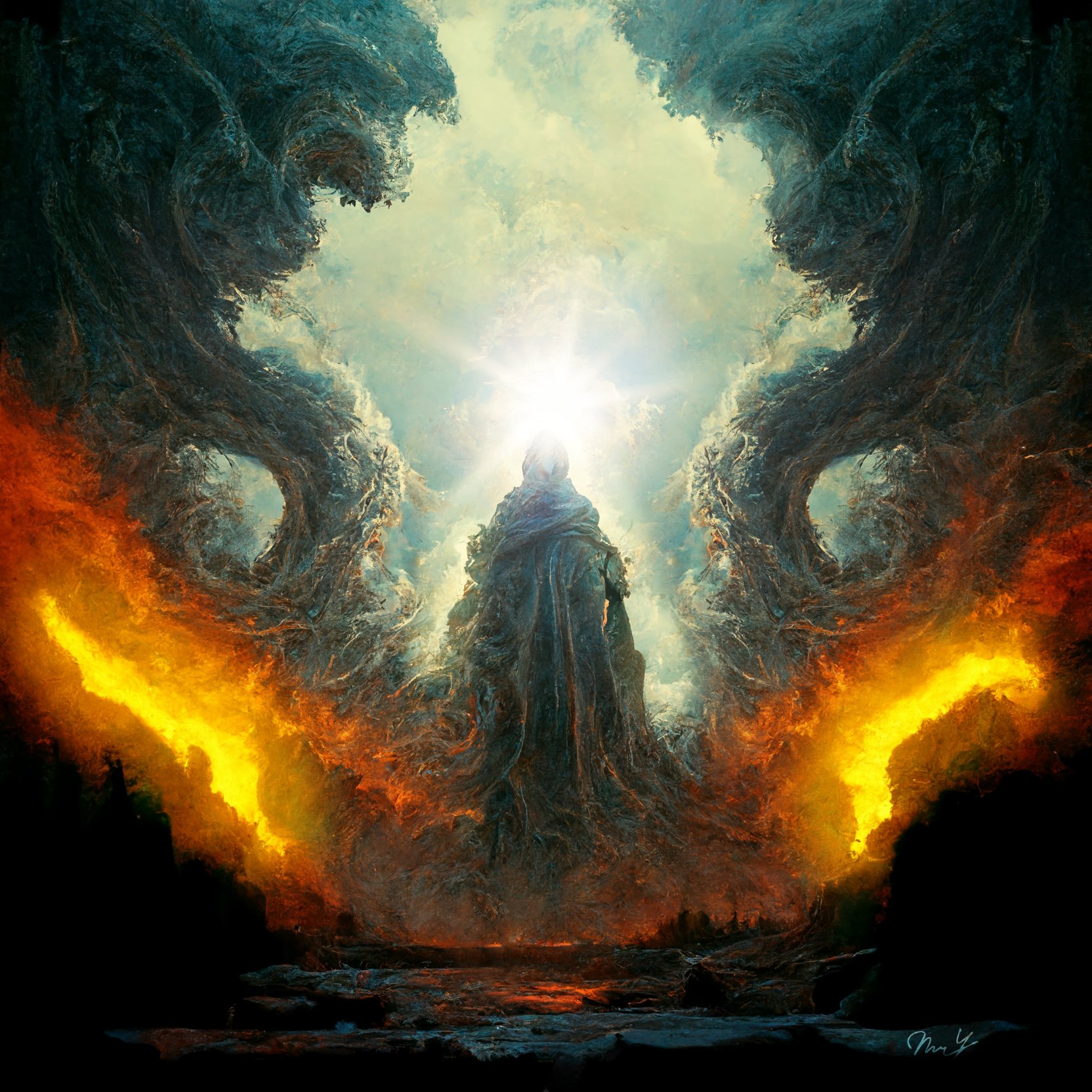 Authentic Digital Art - THE GOD OF HELLFIRE | SuperRare