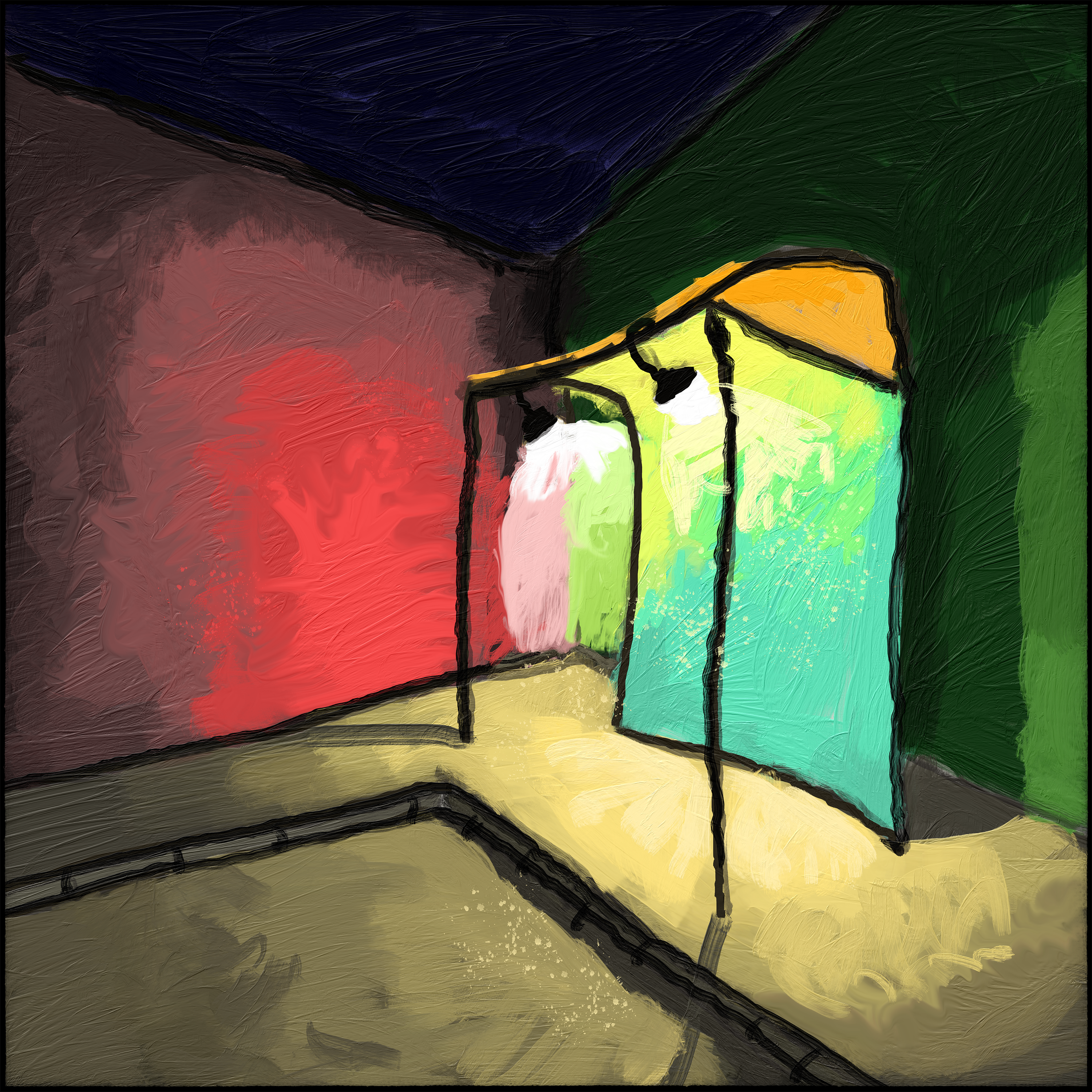 Bus Stop at 4 AM
