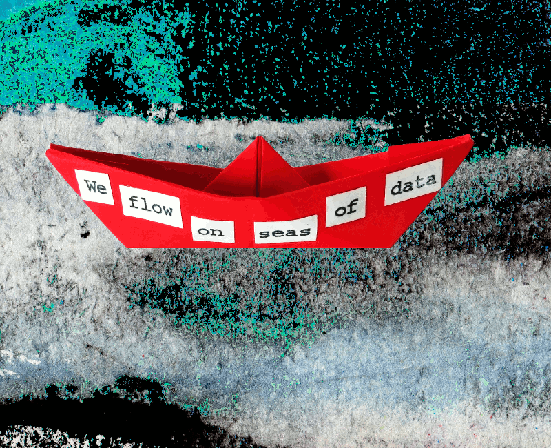 Authentic Digital Art Red Boat Rocking SuperRare