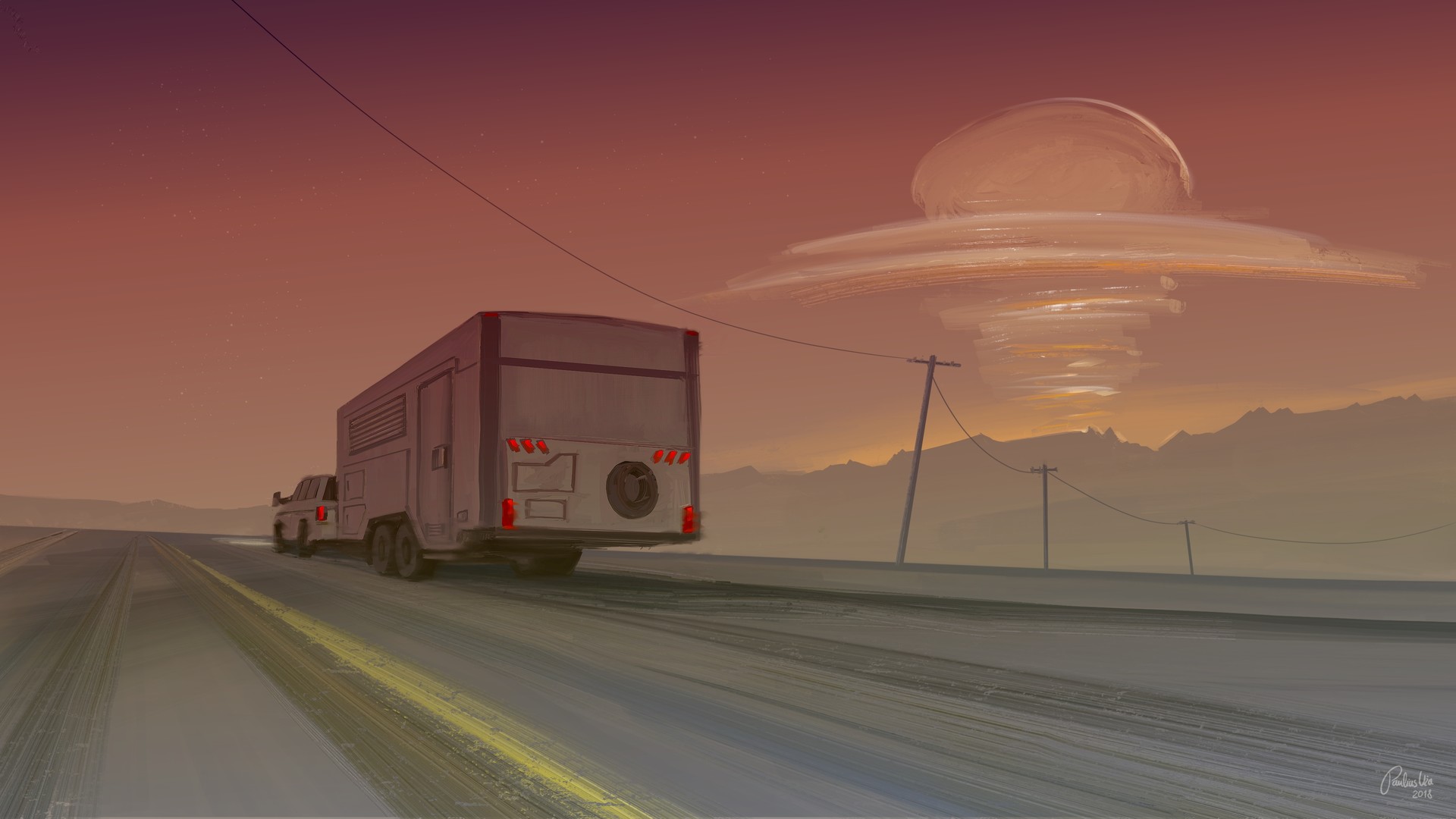 Paulius Uza - SuperRare Marketplace Beta - Road Trip - NFT # 52