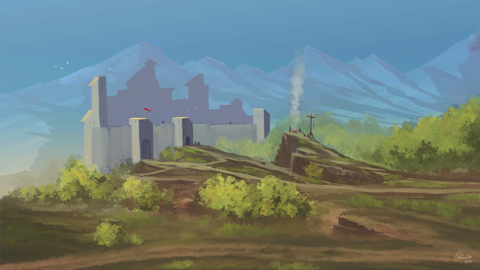 Paulius Uza - SuperRare Marketplace Beta - Nordheim Castle - NFT # 71