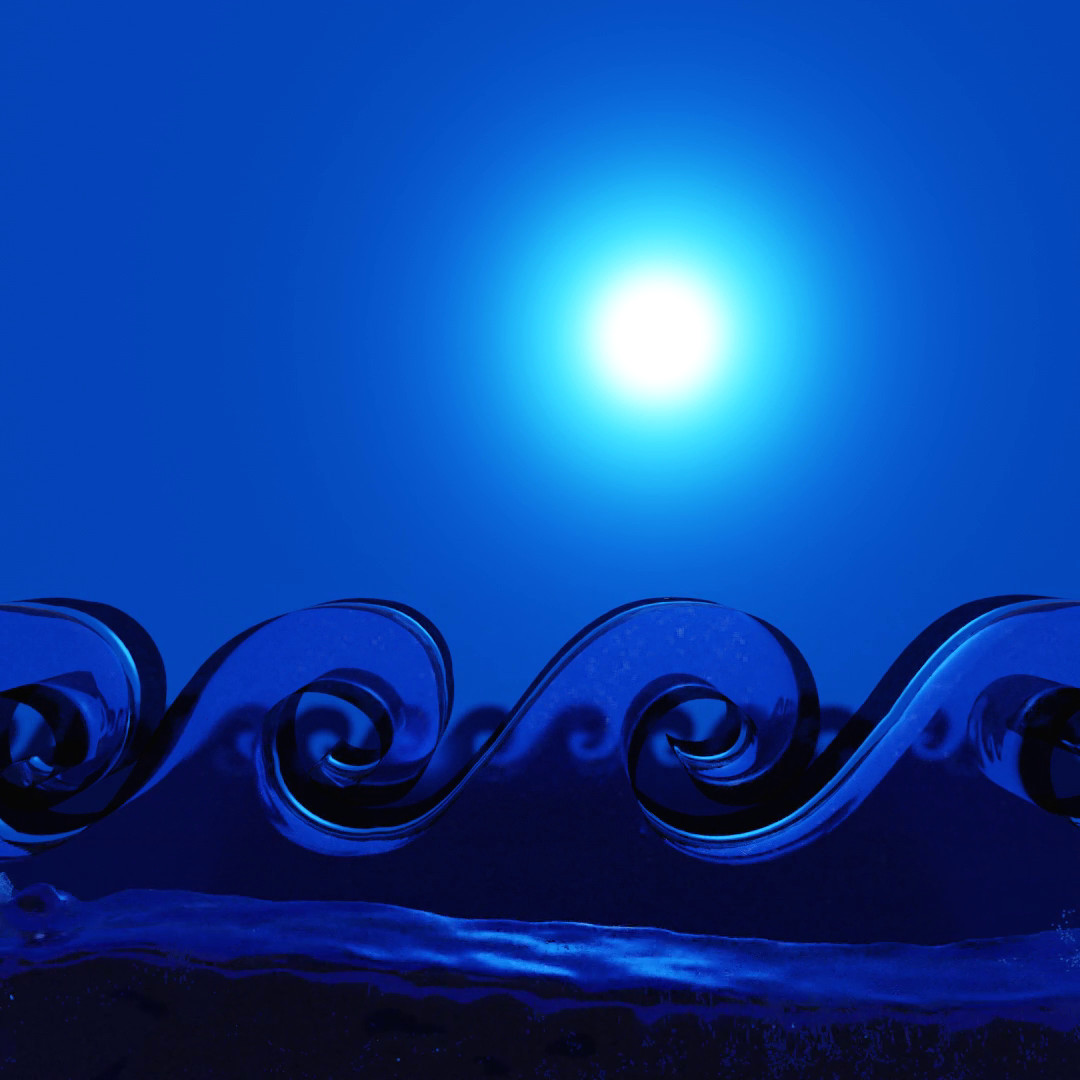 digital ocean seascape