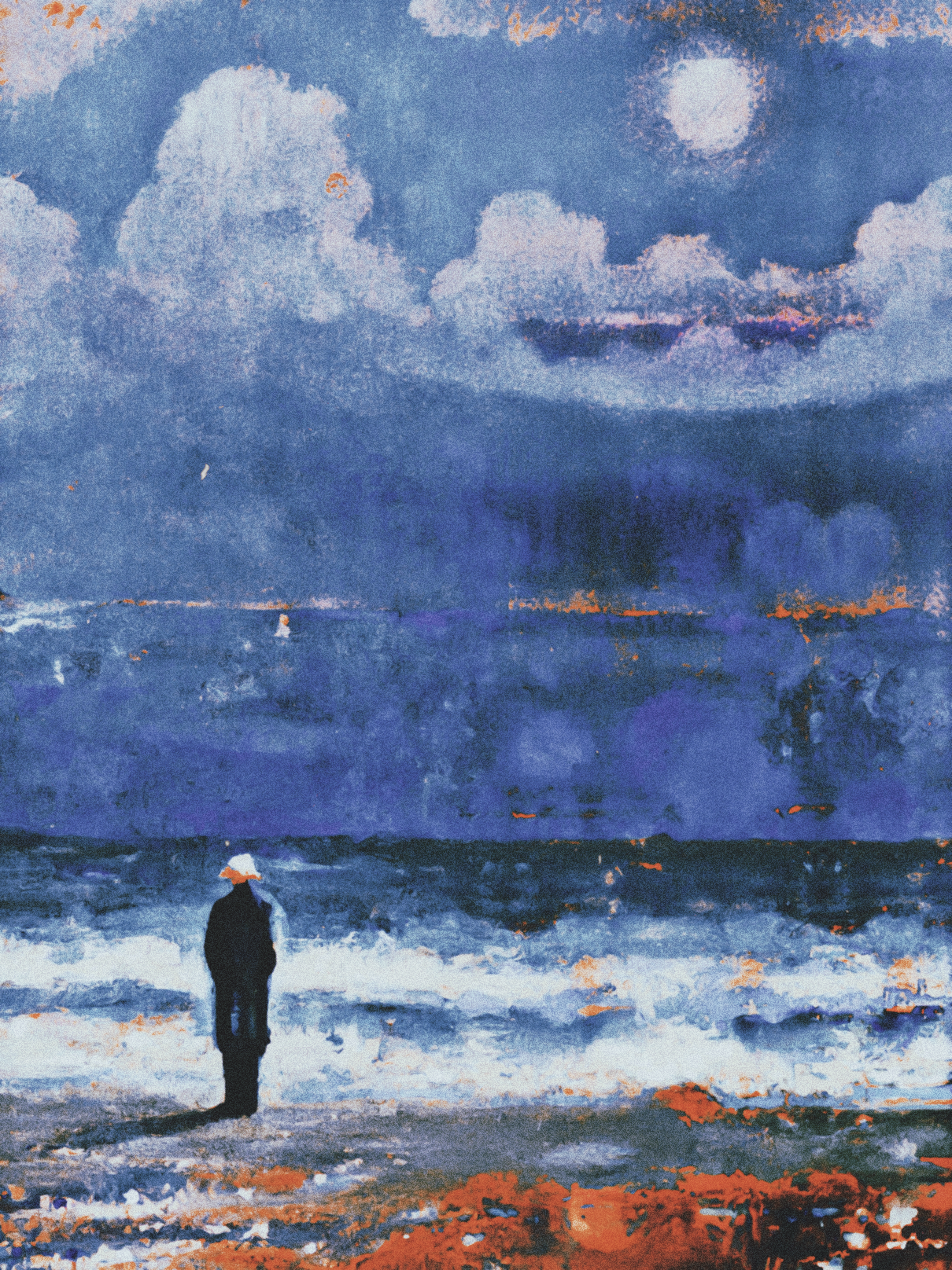 Solitude by the seashore