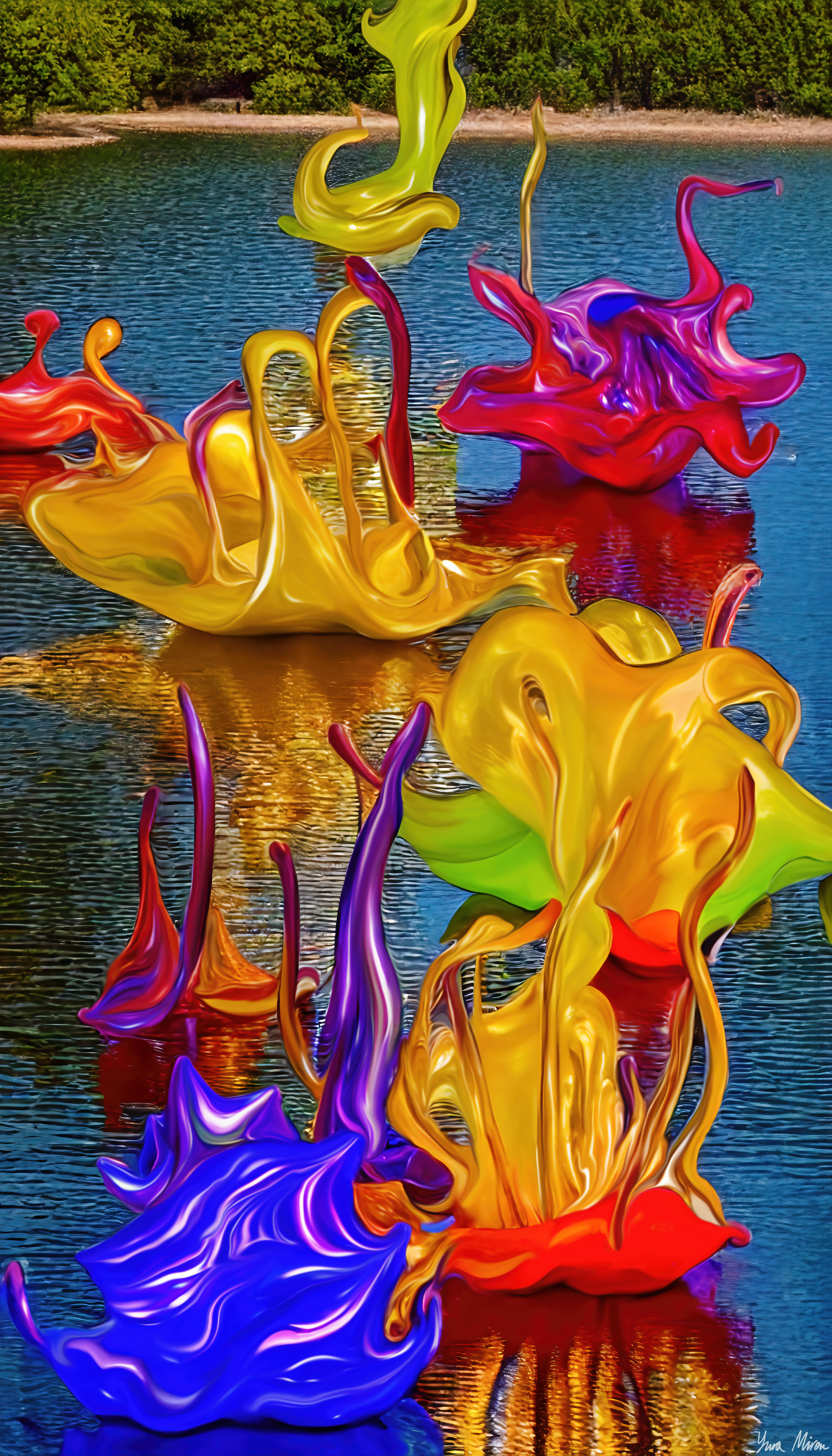 Glass on water #1