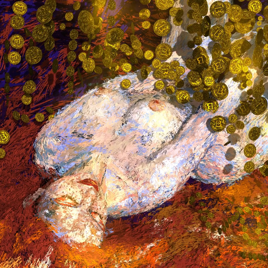 Anna Zhilyaeva - SuperRare Marketplace v2 - Danaë and the golden rain - NFT # 24349