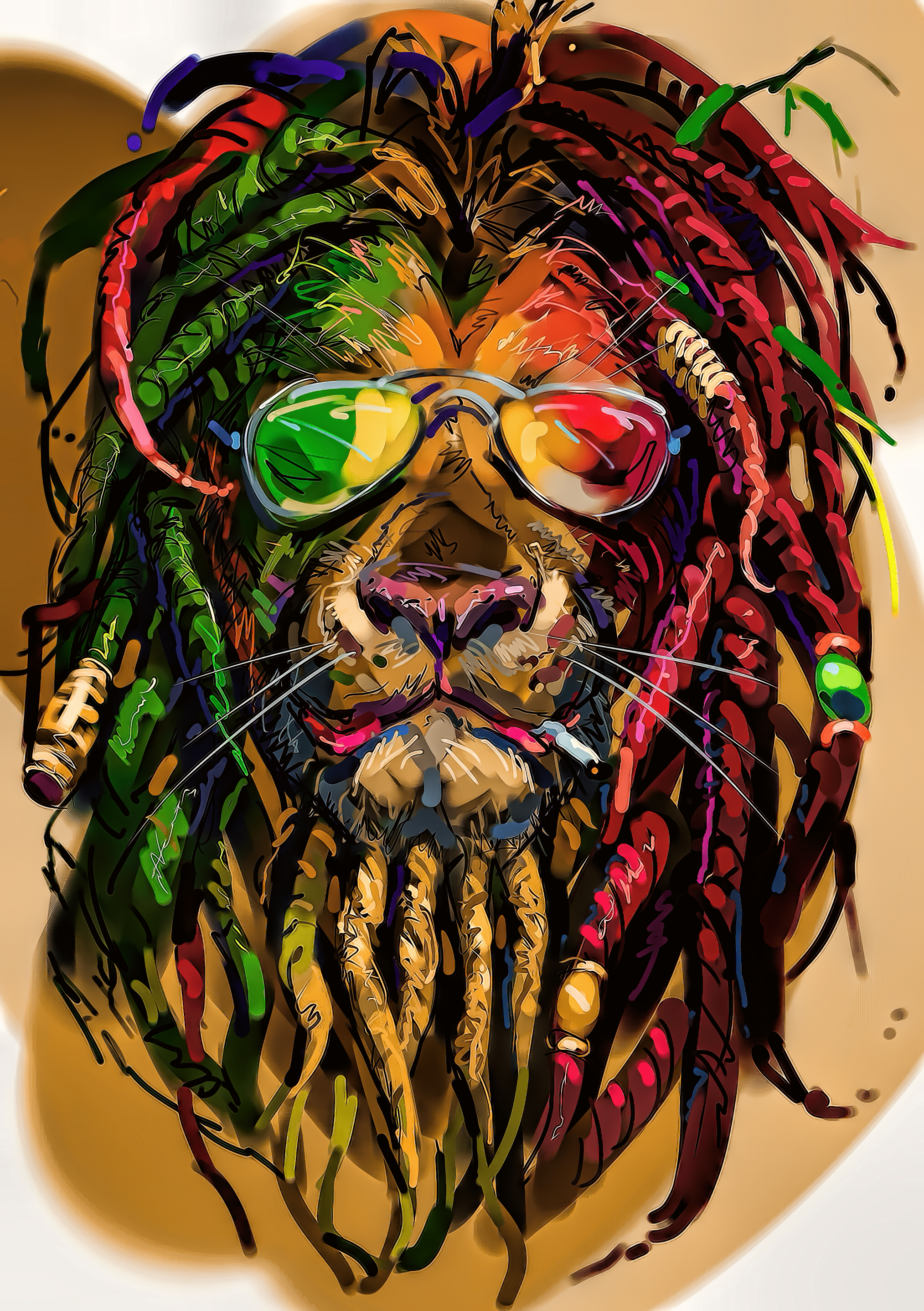 rastafarian drawings