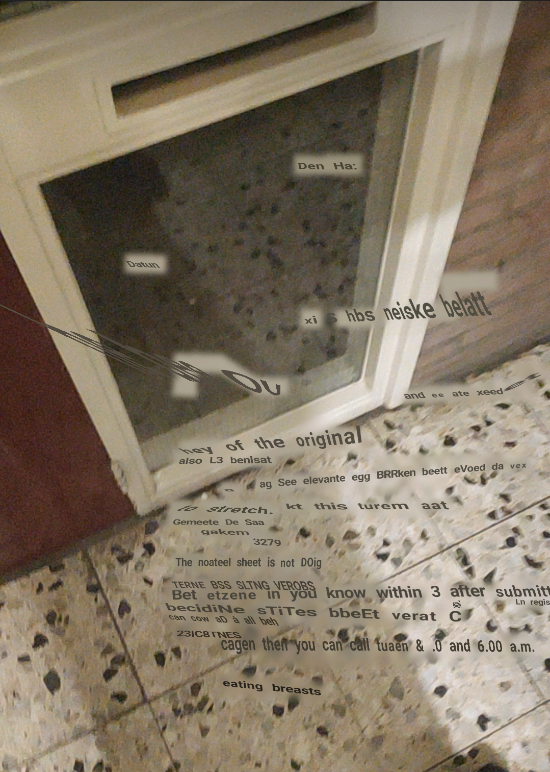 got a letter & translated it