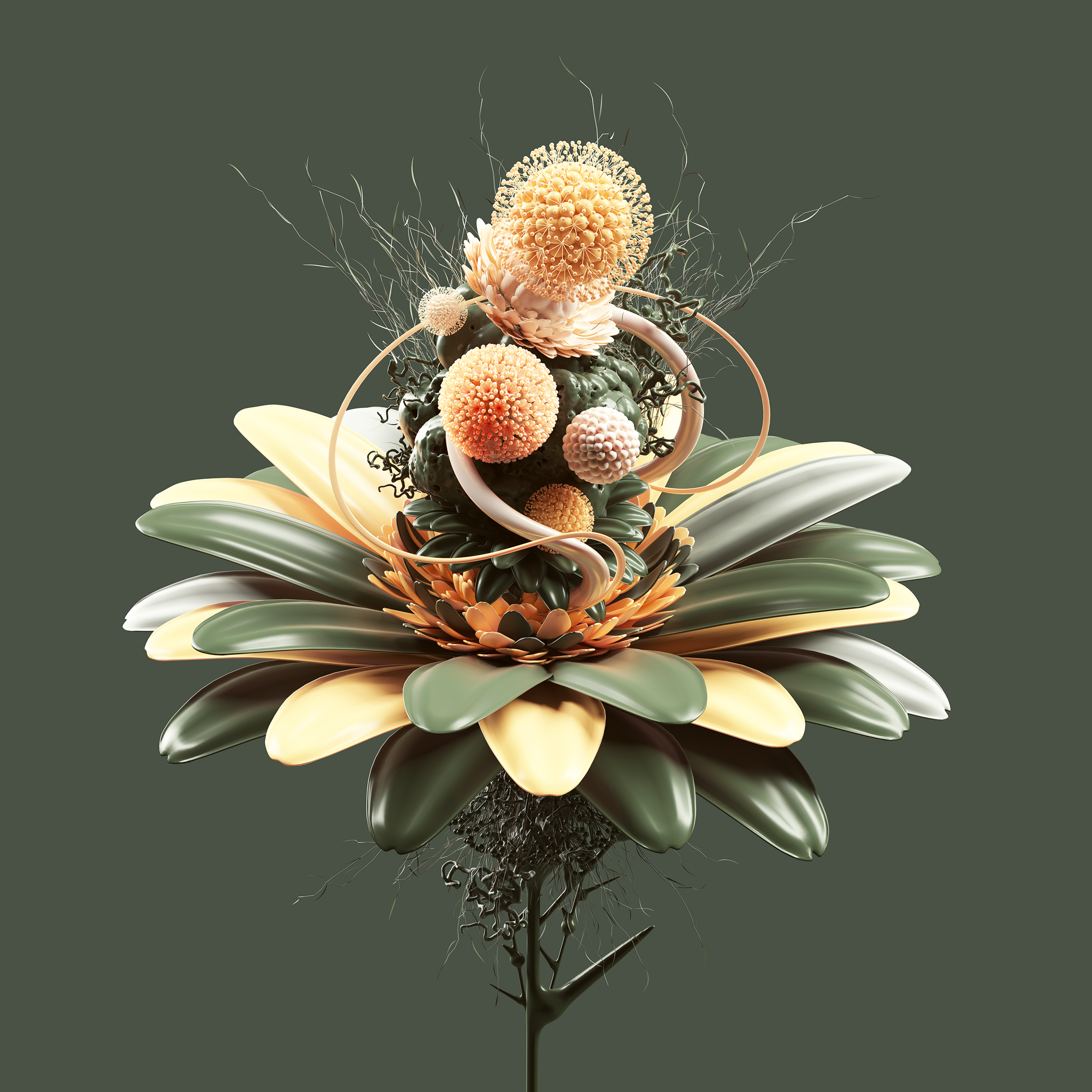 Authentic Digital Art - Artificial Flowers | SuperRare